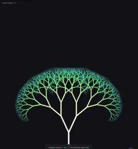 Recursive Fractal Tree